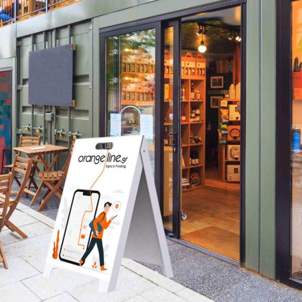 Α-BOARD pvc ECONOMY STAND - Συστήματα Προβολής - Orange Line