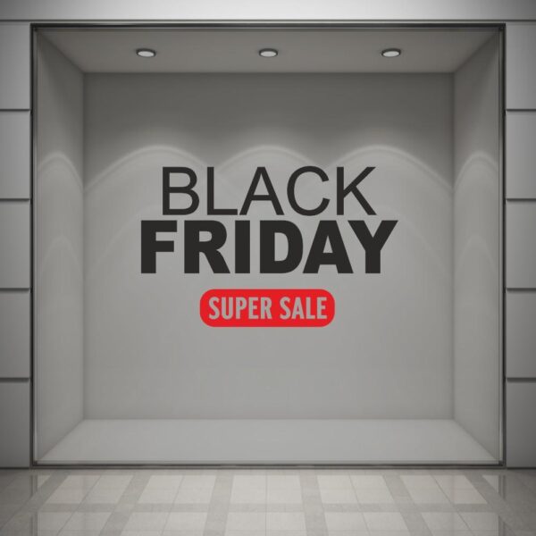 Αυτοκόλλητο Βιτρίνας Black Friday