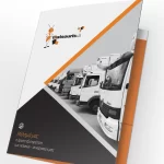 FOLDER A4 με μια τσέπη και θέση για κάρτα με έτοιμο καλούπι - Image 2