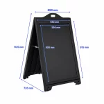 A-BOARD pvc με Κορνίζα Μαύρο - Image 9